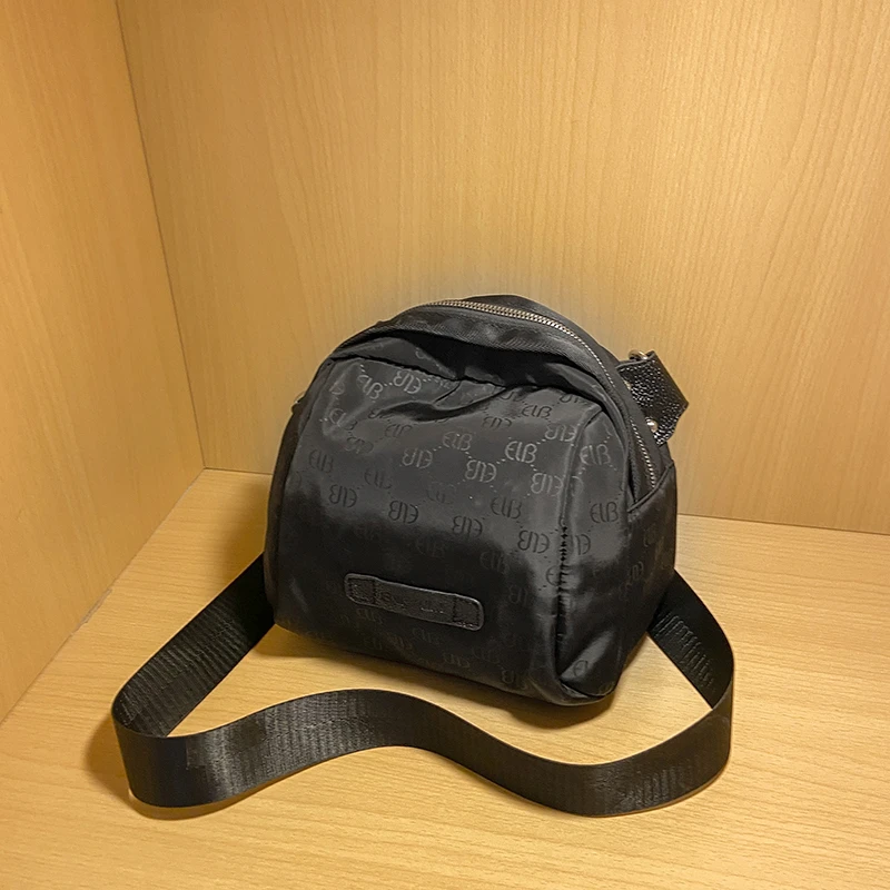 Простая женская сумка, нейлоновая сумка с надписью, широкий плечевой ремень, сумка на одно плечо, универсальная сумка-мессенджер для женщин