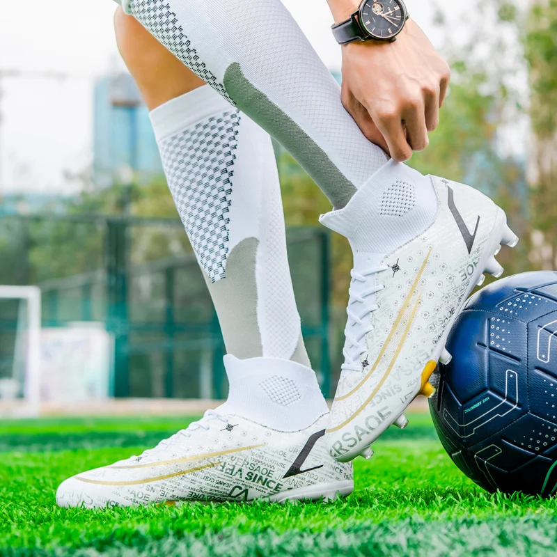 Прочная футбольная обувь Boots Outdoor Messi Chuteira Society Оптом Кроссовки для Тренировок по Футзалу Matche Легкие 35-45 Размера