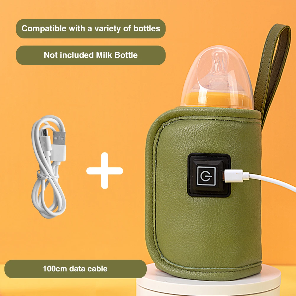 Регулируемая температура в автомобиле для изоляции MagicSticker Портативная грелка для молочных бутылочек USB-обогреватель Для кормления ребенка Универсальный