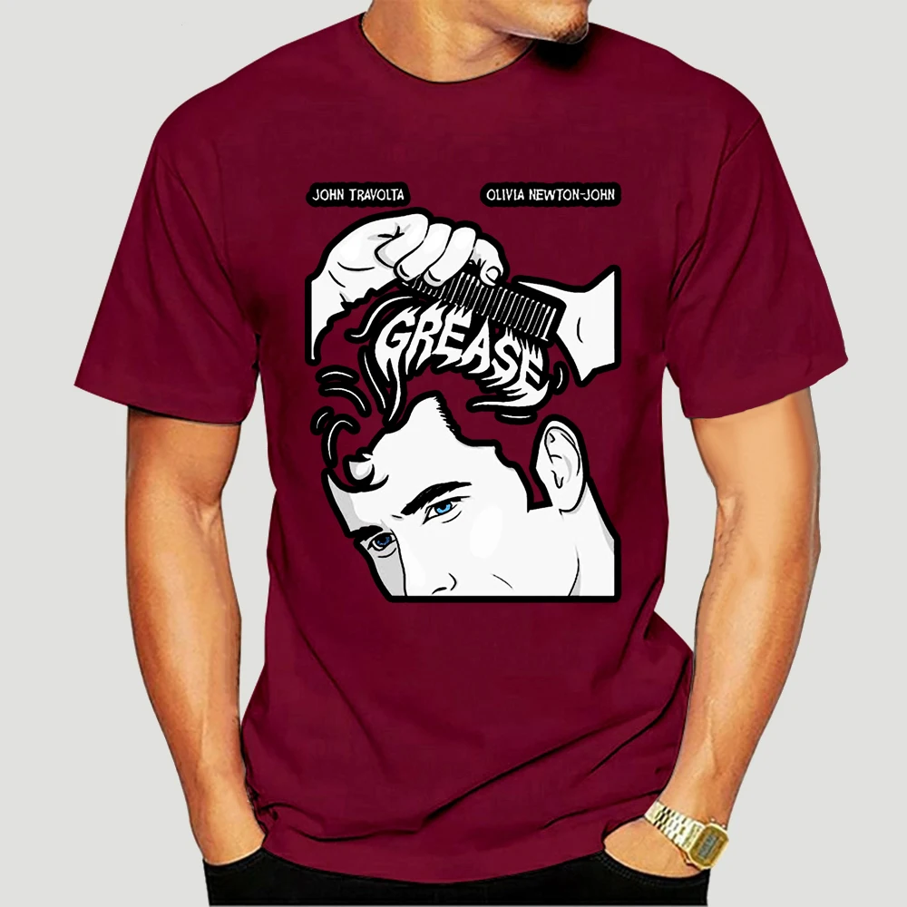 Рекламный плакат Grease-camiseta blanca para hombre, ropa, камисета Корги, тенден-сия 2020, Возраст 6713X