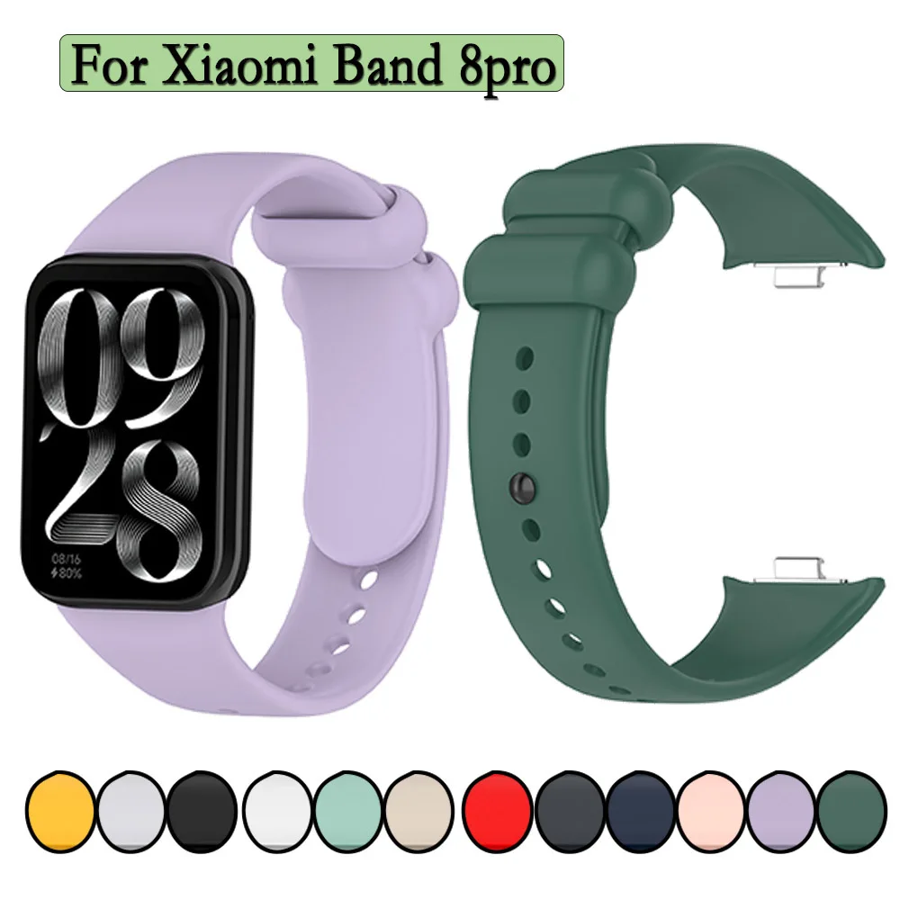 Ремешок для часов Xiaomi Band 8pro Высококачественный силиконовый ремешок для часов, устойчивый сменный браслет, аксессуар для ремешка