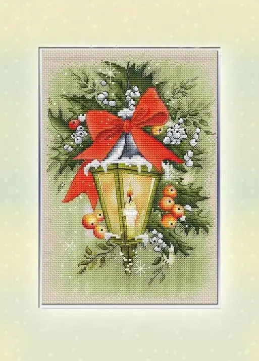 Рождественские огни 27-34 наборы для вышивания, наборы для вышивания крестиком, хлопчатобумажный батист DIY homefun embroidery Shop4
