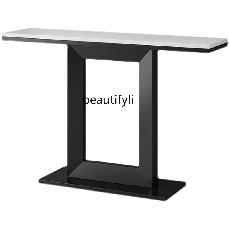 Роскошные консольные столы yj Light Современный минимализм, суперузкий Новый китайский стиль, длинный узкий стол, домашний шкаф в прихожей