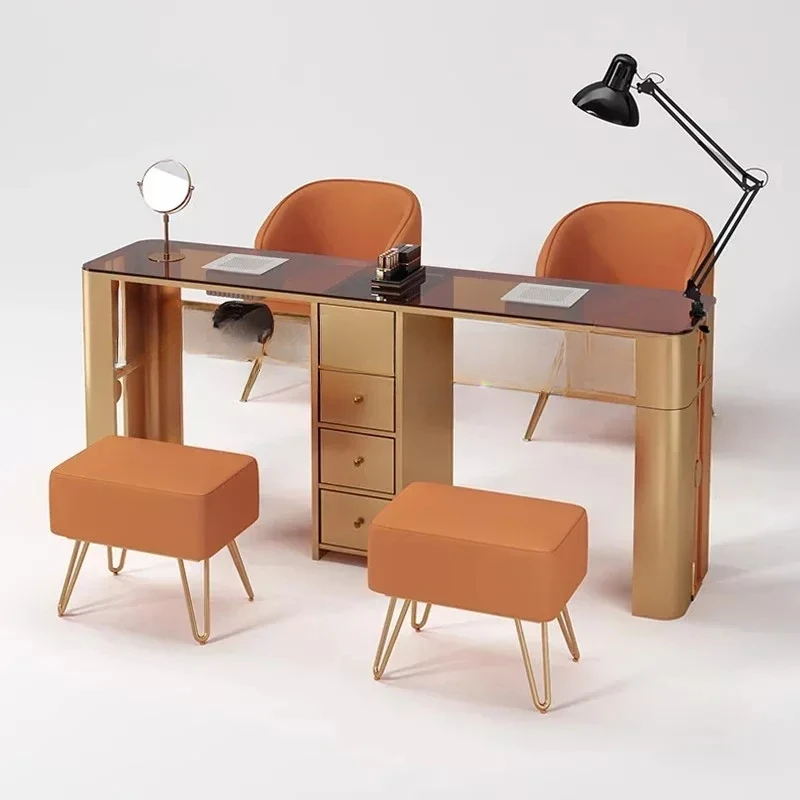 Роскошный Профессиональный маникюрный стол, дизайнерский стол для протезирования, стол для маникюра, эстетический ящик, мебель для салона Mesa manicura LJ50MT