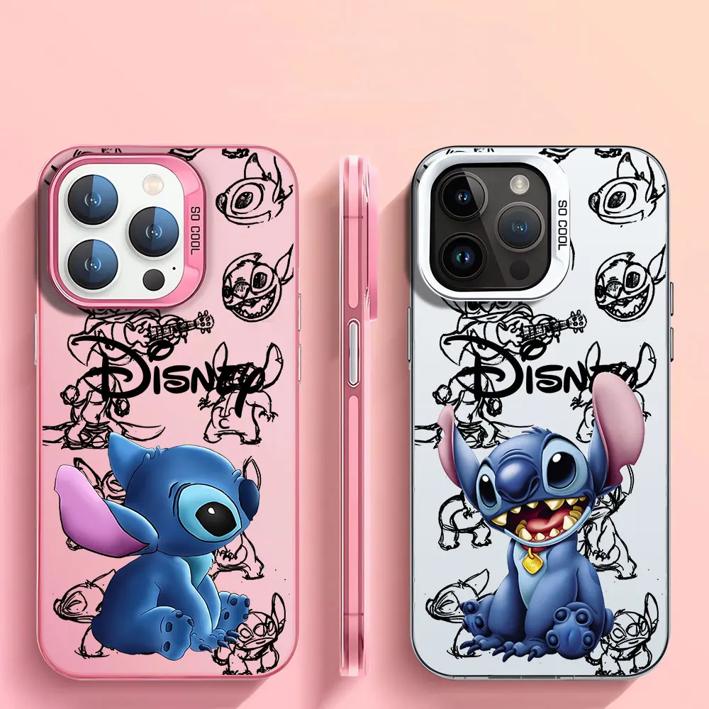 Роскошный чехол для телефона Disney Stitch Samsung Galaxy A54 A24 A73 A23 A53 A52 A14 A52s A34 A11 A72 5G A33 A42 С мягким чехлом, сумка-Капа