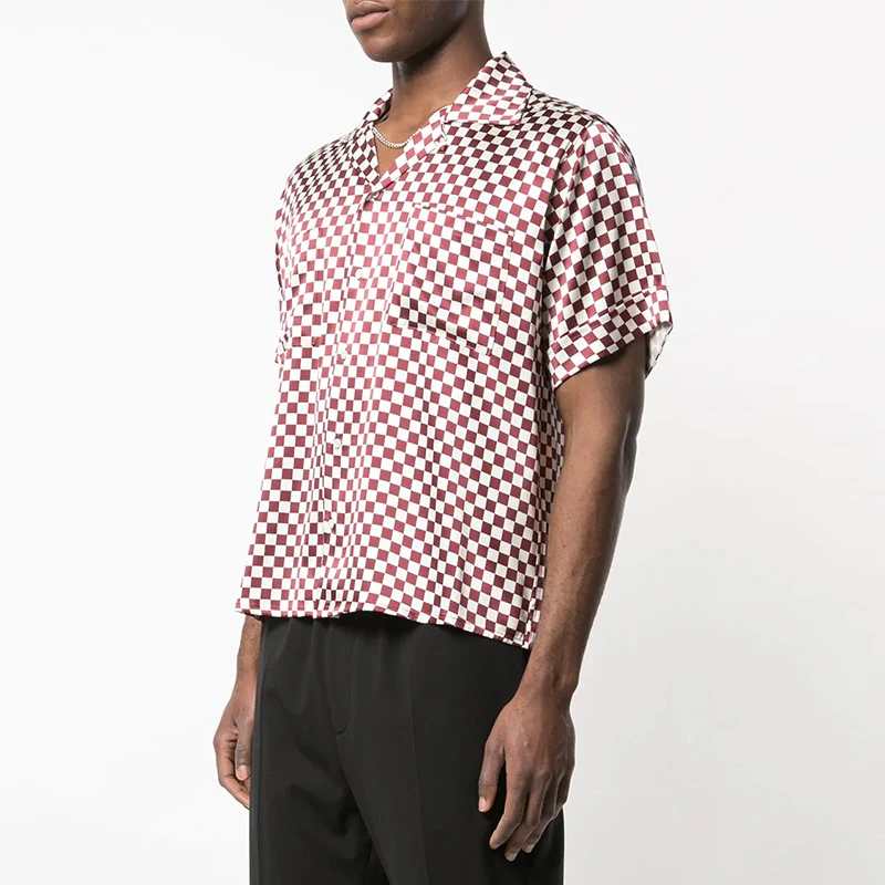 Рубашки ERD Для мужчин и женщин 1: 1, Летняя Высококачественная Мужская одежда, блузки для женщин, мода 2023, Винтажный клетчатый узор