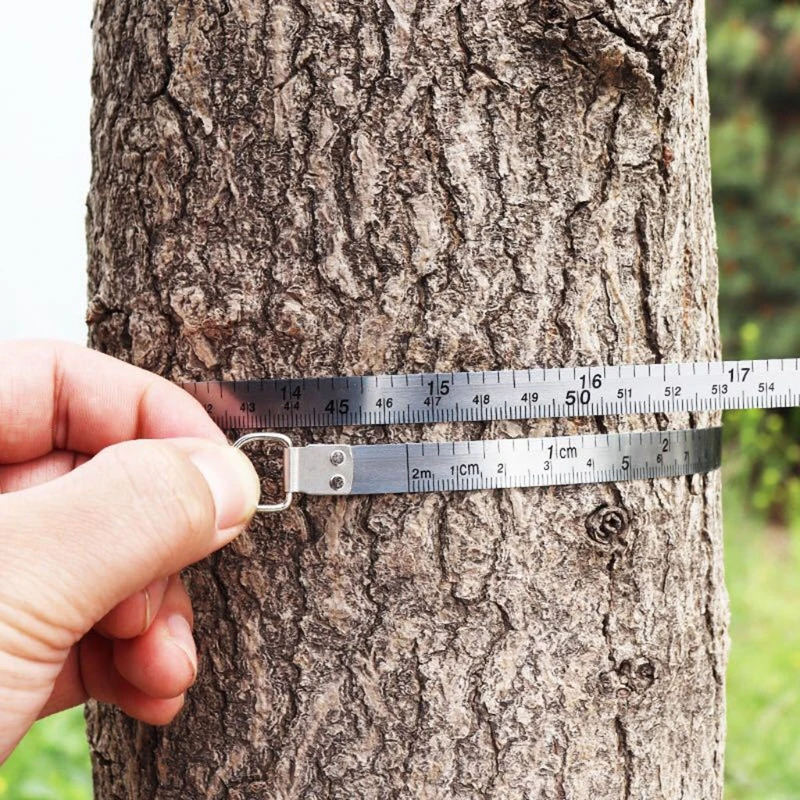 Рулетка для измерения диаметра дерева, мягкая выдвижная рулетка 2000 мм, 78,74 дюйма, измерительный инструмент для профессионального садоводства по дереву