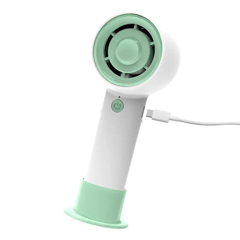 Ручной вентилятор Mini Travel Hand Fan Портативный USB перезаряжаемый ручной вентилятор с отключением звука для детей и взрослых в помещении и на улице 3 Скорости ветра
