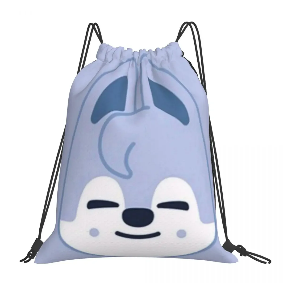 Рюкзак Stray Kids-wolf-chan Face, портативная сумка на шнурке, спортивная сумка на шнурке, карманные сумки для путешествий, школьные сумки
