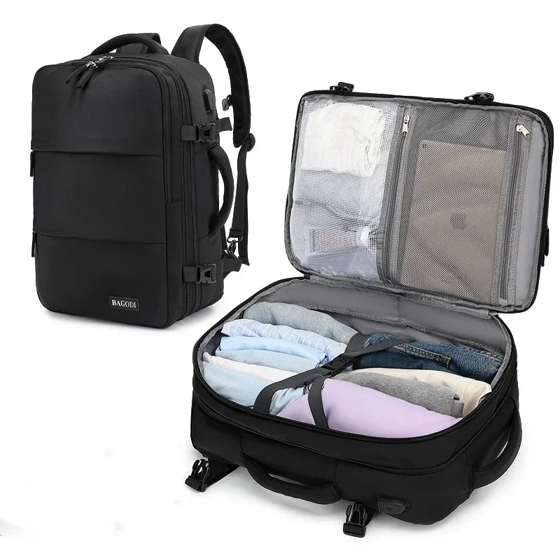 Рюкзак для путешествий в самолете для женщин и мужчин, рюкзак большой емкости, багажные сумки, водонепроницаемые Многофункциональные рюкзаки с возможностью расширения