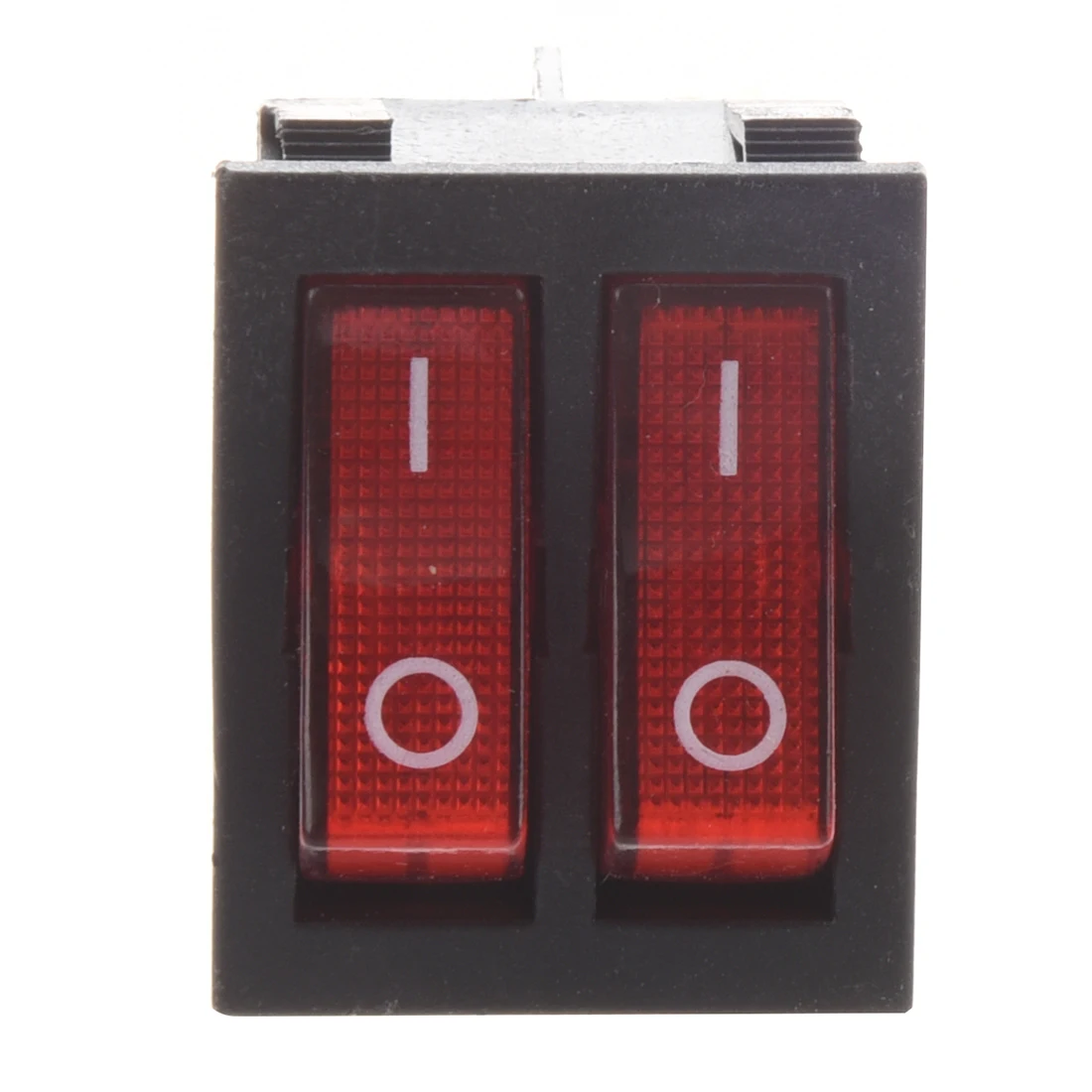 С красной подсветкой, 6-контактный двойной переключатель SPST ВКЛ / ВЫКЛ, Кулисный переключатель переменного тока 15A / 250V, 20A / 125V