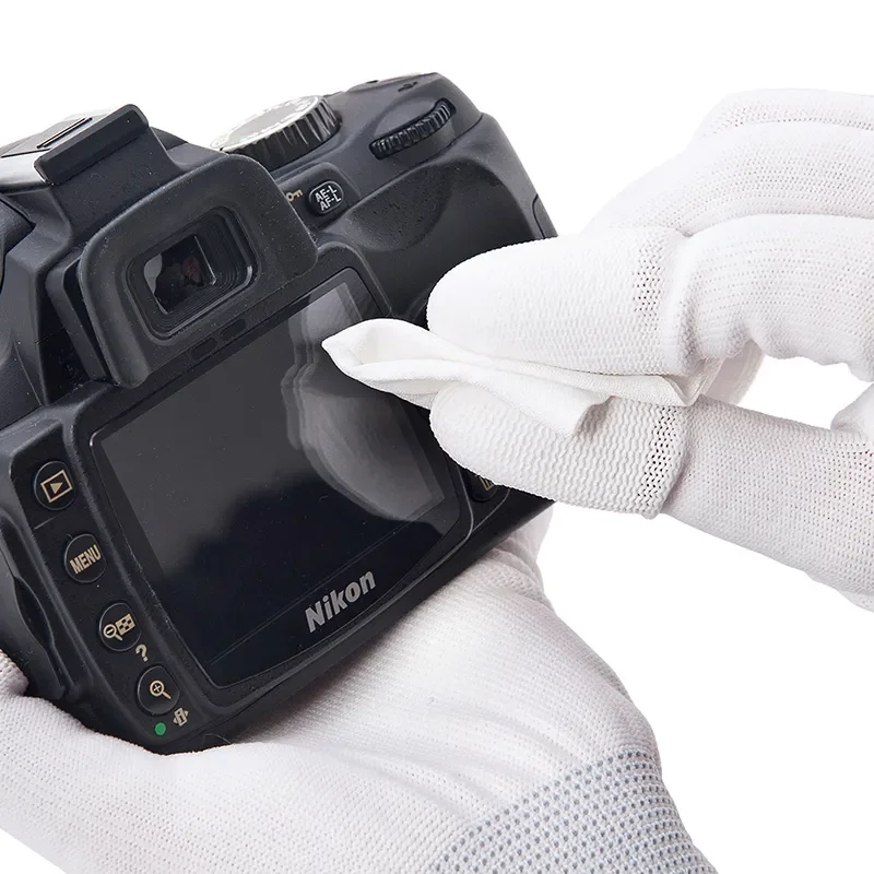 Салфетка для чистки из микрофибры VSGO Индивидуальная упаковка 10 * 10 см Салфетка для чистки CCD CMOS для объектива камеры, экрана очков телефона, объемная упаковка