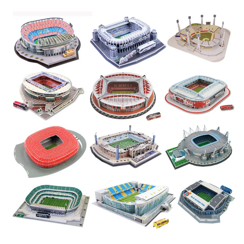 Сделай сам 3D всемирно известную модель здания, трехмерную головоломку, футбольный стадион, игрушку для сборки стадиона своими руками P253