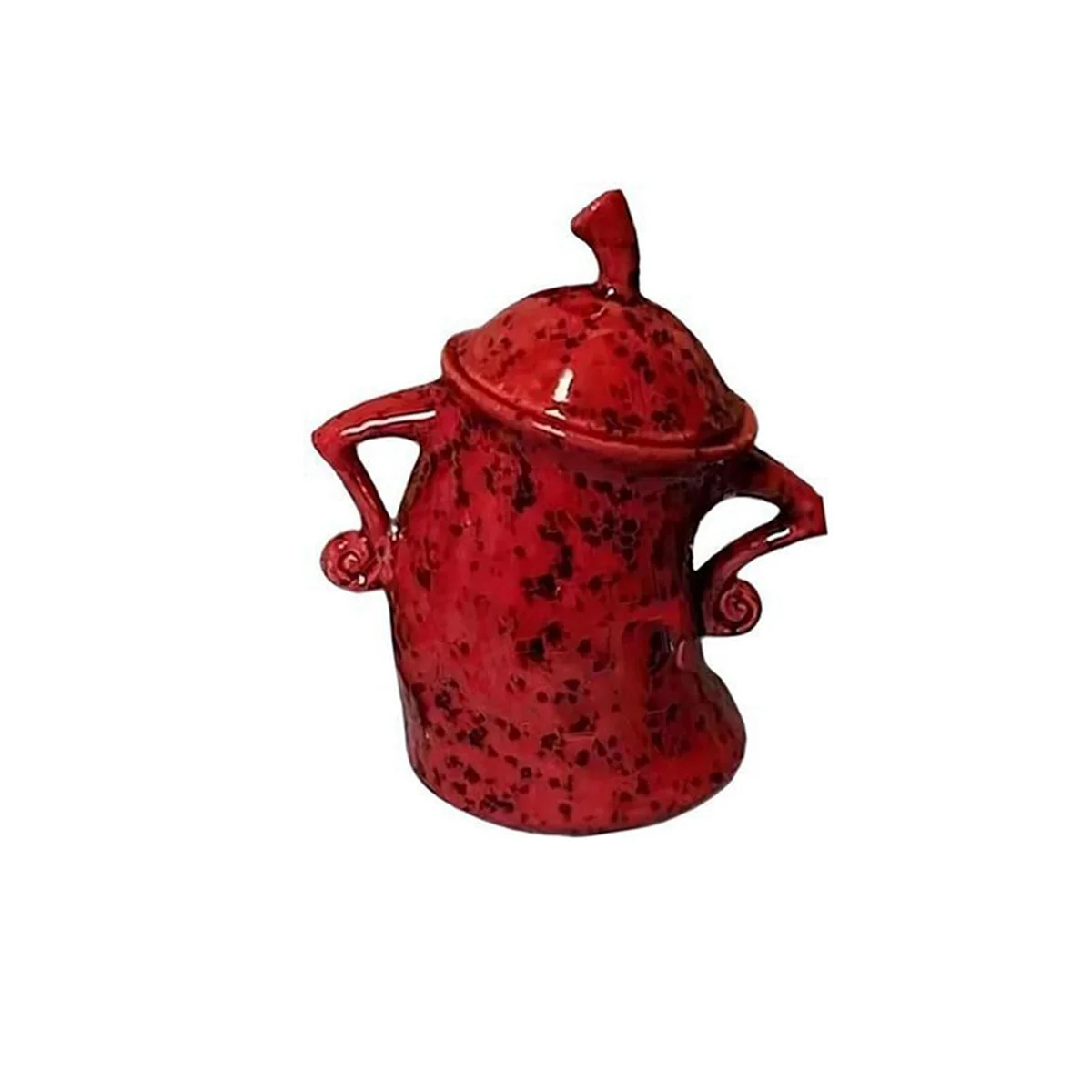 Симпатичная канистра для хранения пищевых банок с герметичной крышкой для кухонного ящика для хранения пищевых продуктов, чашки для чая и кофе в зернах (красный)