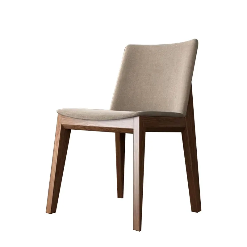 Скандинавские обеденные стулья из массива ясеня, современные минималистичные стулья для кафе из роскошной ткани, стулья для переговоров о творческом досуге