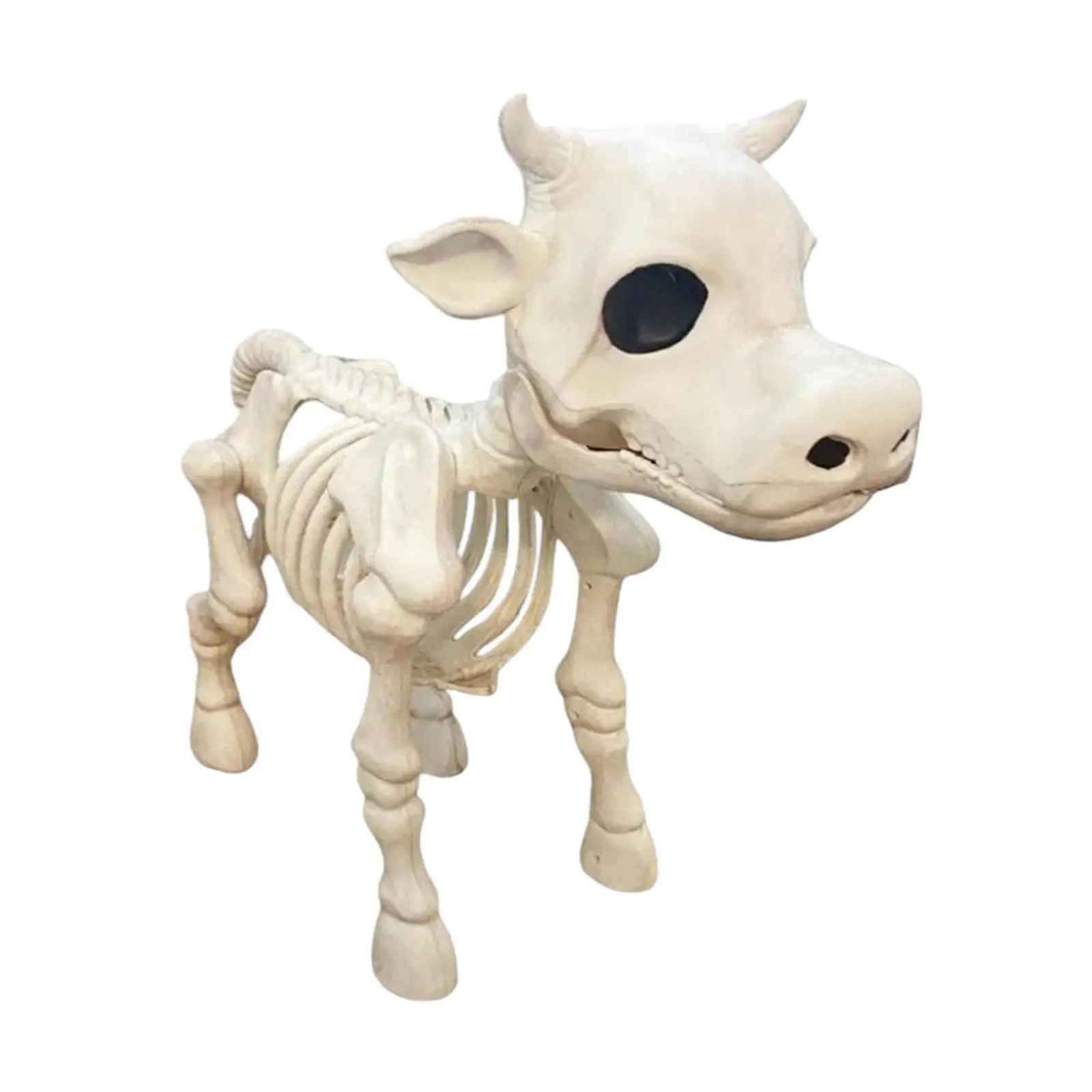 Скелет коровы Украшение для Хэллоуина Череп коровы Реквизит коллекционный, для помещений и улицы