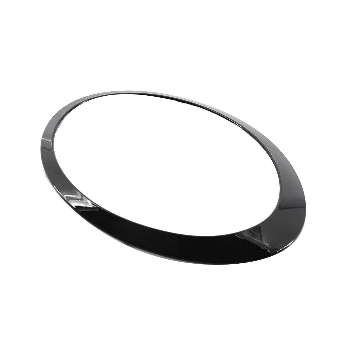 Слева Глянцевое черное кольцо для отделки фары для MINI Cooper S F55 F56 2014-2019