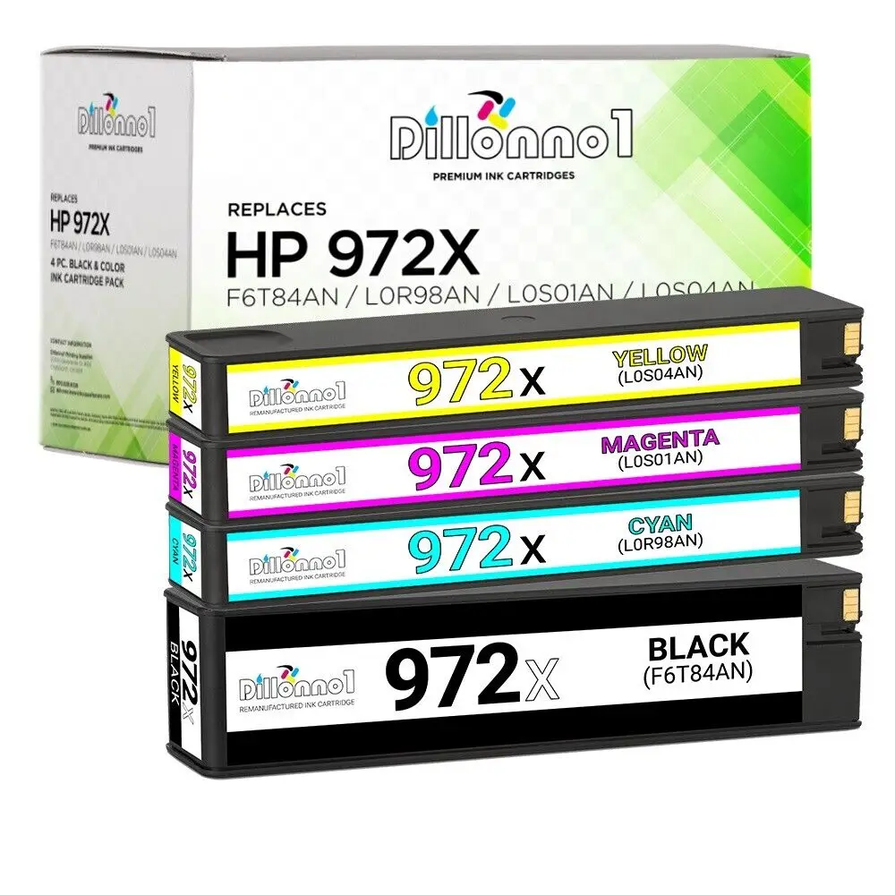Сменные чернильные картриджи HP 972X 4pk для HP Pagewide Pro 452dn 452dw