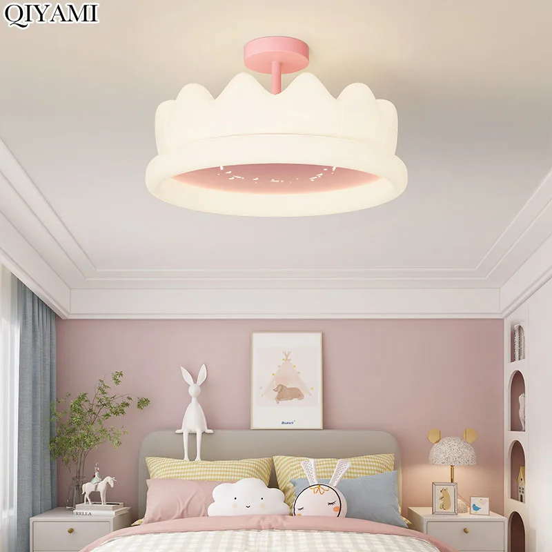 Современные светодиодные потолочные светильники для внутреннего освещения, Розовое золото, украшение детской спальни, креативное украшение дома, теплые романтические светильники