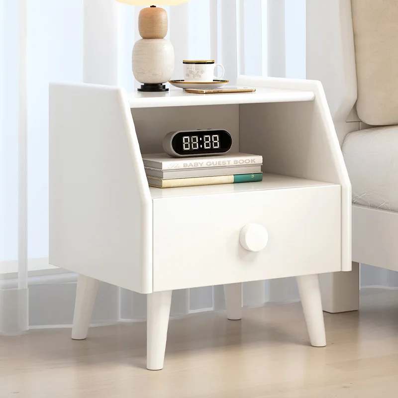 Современный минималистичный прикроватный столик, шкаф для хранения с одним выдвижным ящиком, дубовый прикроватный комод, шкаф для спальни
