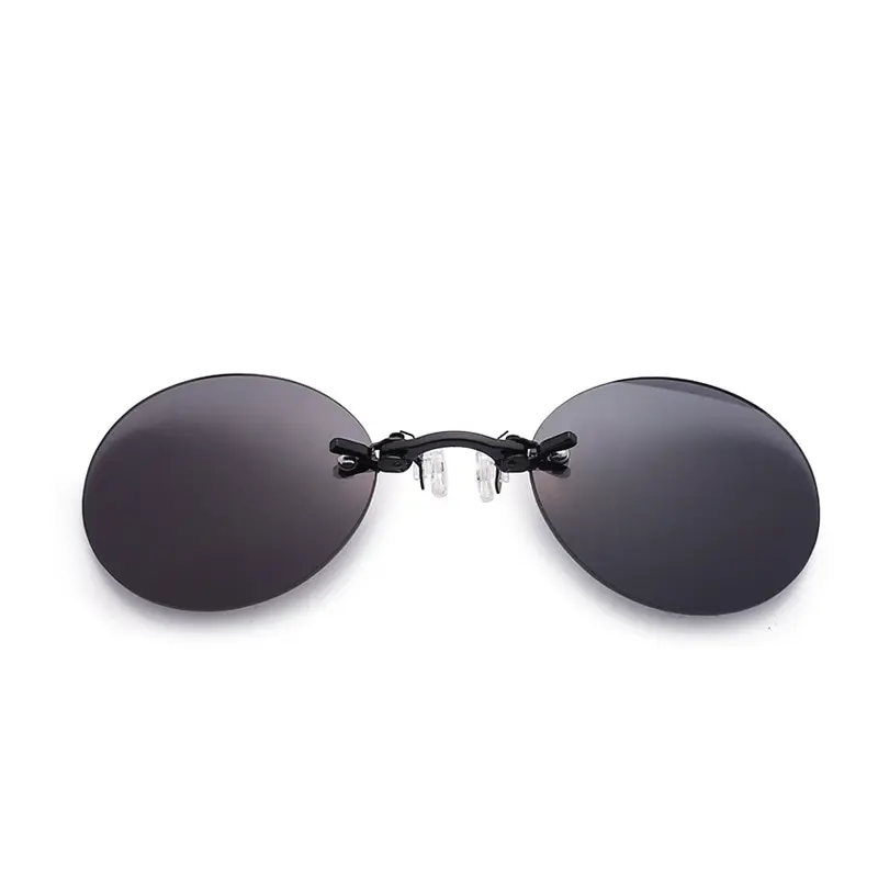 Солнцезащитные очки Персонализированные Автомобильные Портативные Бескаркасные пенсне Ретро-клип Для мужчин Солнцезащитные очки люксового бренда Rayban Солнцезащитные очки Для женщин
