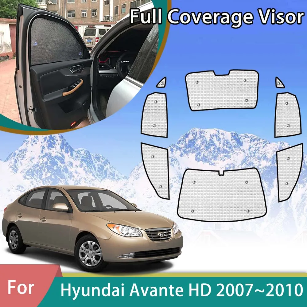 Солнцезащитный козырек для Hyundai Elantra HD Avante 2007 2008 2009 2010, Автоаксессуары, козырек для защиты окон от ультрафиолета