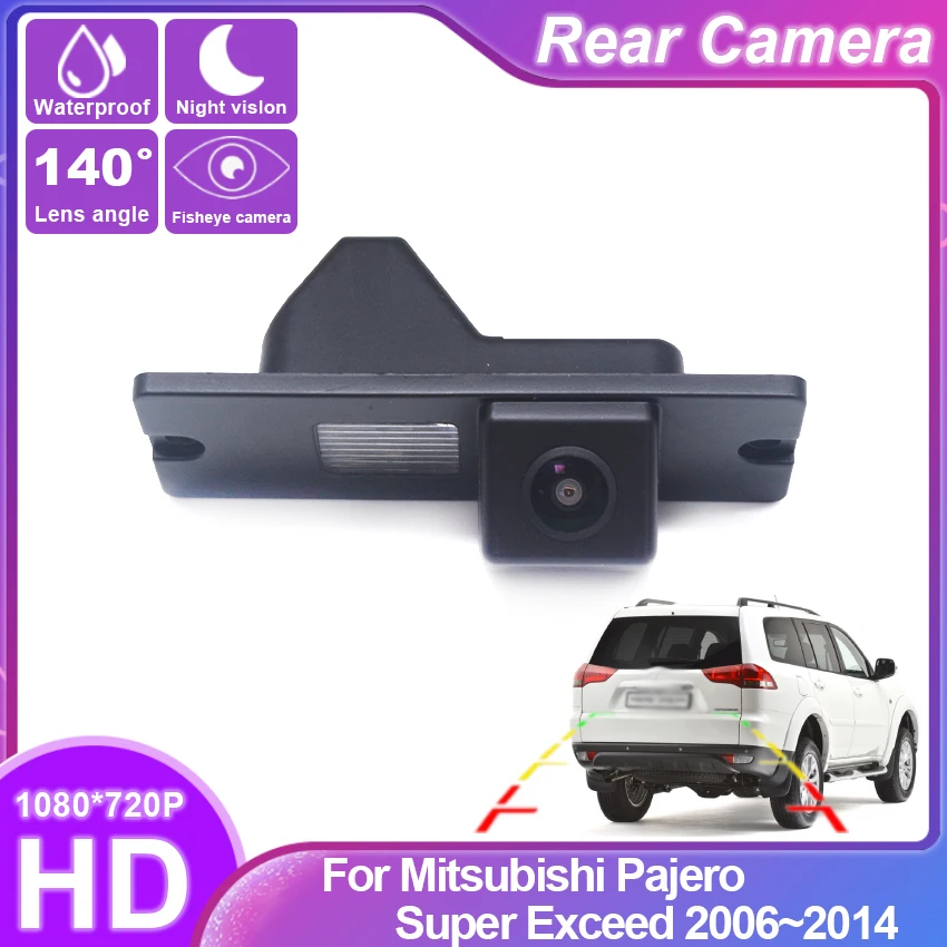 Специальный автомобиль Рыбьи Глаза Ночного Видения Водонепроницаемый Автомобиль Заднего Хода Резервная Камера CCD HD Для Mitsubishi Pajero Super Exceed 2006 ~ 2014
