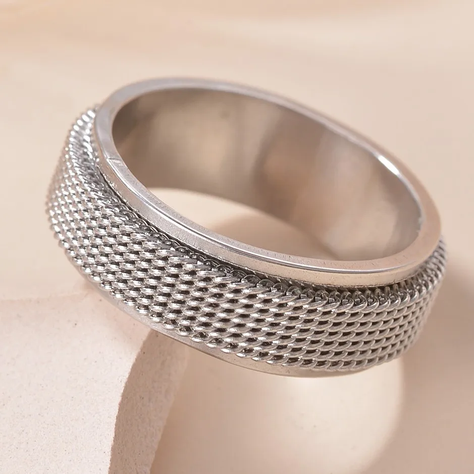 Специальный дизайн, вращающиеся кольца для мужчин, Вращающаяся цепочка из титановой стали, кольцо с подвижным суставом, ювелирные изделия Оптом