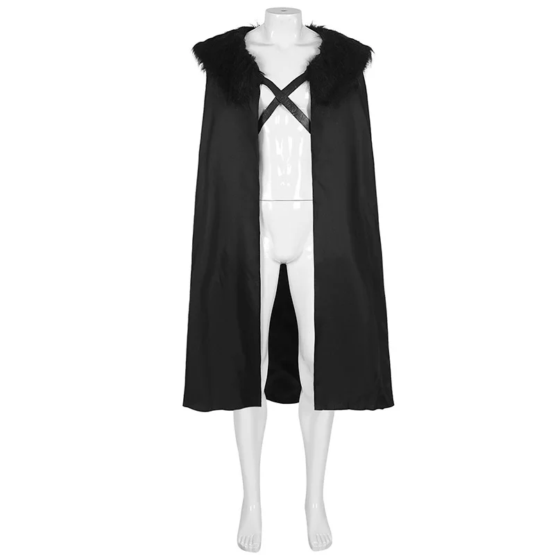Средневековая мужская куртка, пиратский ассасин, косплей-накидка, Аниме, шерстяной плащ с капюшоном, костюм на Хэллоуин, готическая броня в стиле стимпанк, шаль