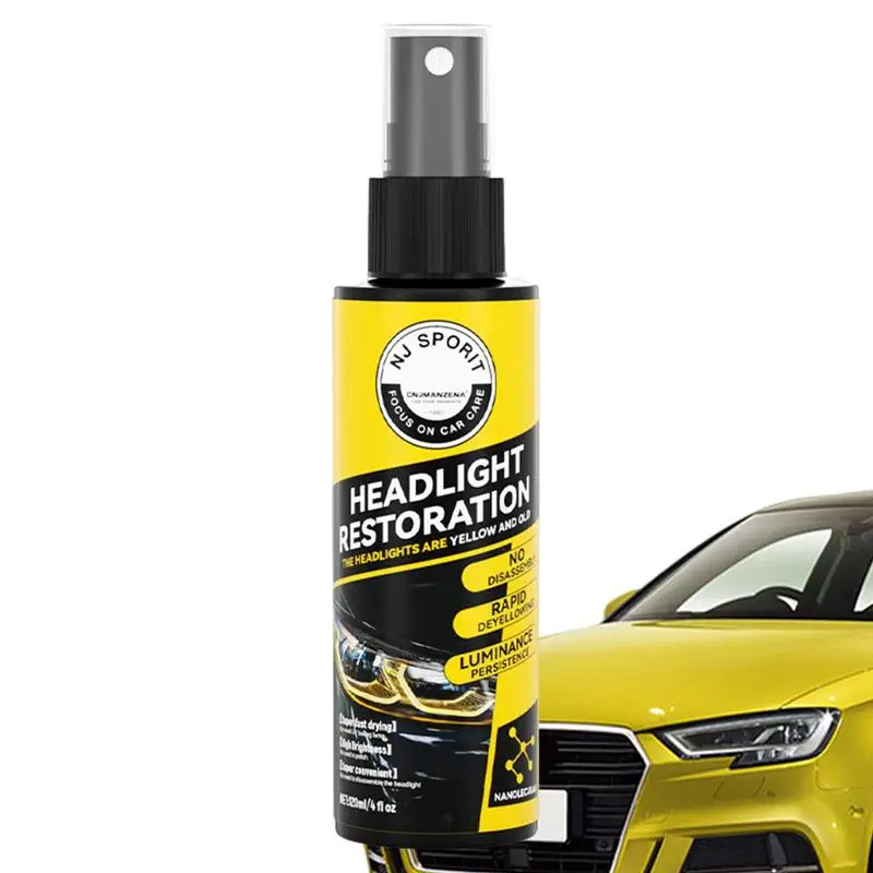 Средство для очистки автомобильных фар, спрей для полировки фар, устойчивый к ультрафиолетовому излучению и эффективный Спрей для покрытия фар автомобиля