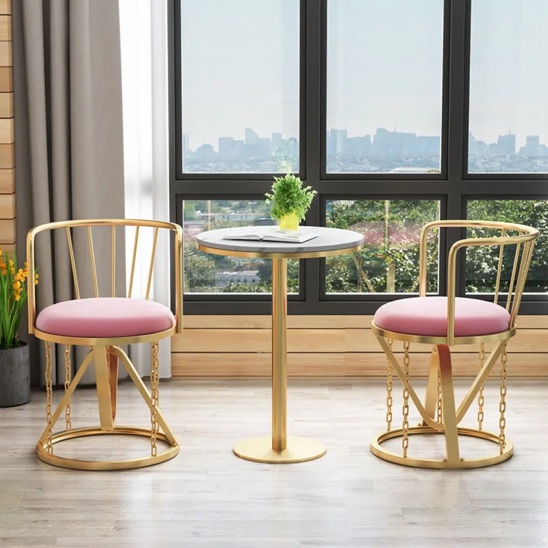 Стиль Современные барные стулья Роскошные металлические кухонные стулья Дизайн бара Украшение мебели для столовой Home Sillas Para Comedor