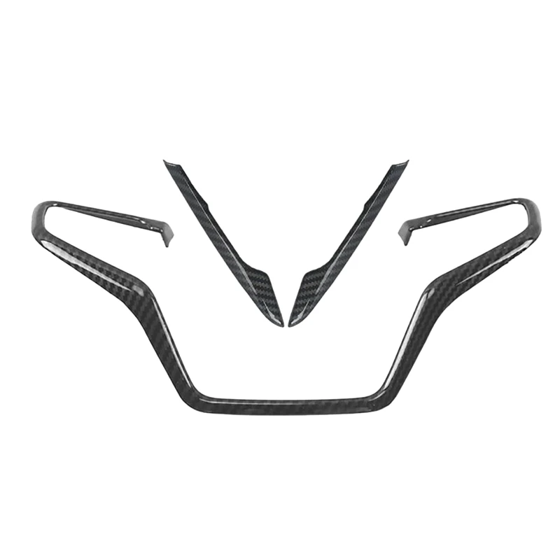 Стиль Углеродного Волокна Кнопка Рулевого Колеса Автомобиля Декор Рамка Крышка Накладка Для Honda CRV CR-V 2017-2021 Аксессуары, 3ШТ