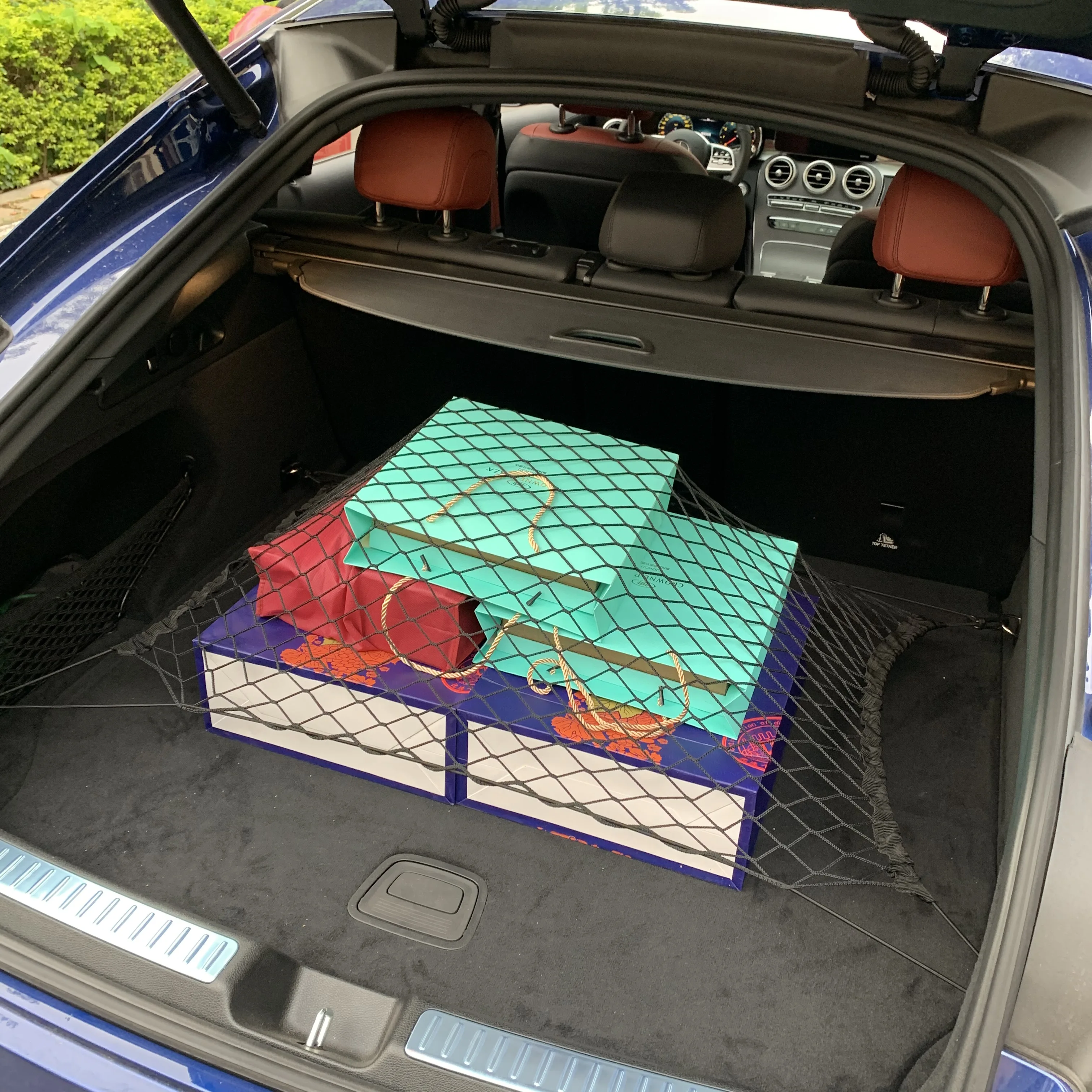 Сумка для хранения в багажнике автомобиля / подвесная сумка для сиденья, сетка для хранения большой емкости / Автомобильная обувь, сетка для баскетбольного инвентаря в багажнике