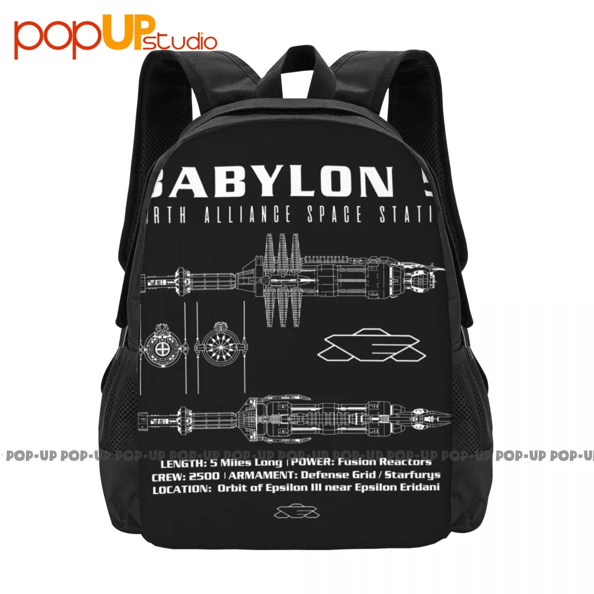 Схематичный Рюкзак Для Космической Станции Babylon 5 Большой Емкости, Милые Тренировочные Экологически Чистые Сумки Для Путешествий