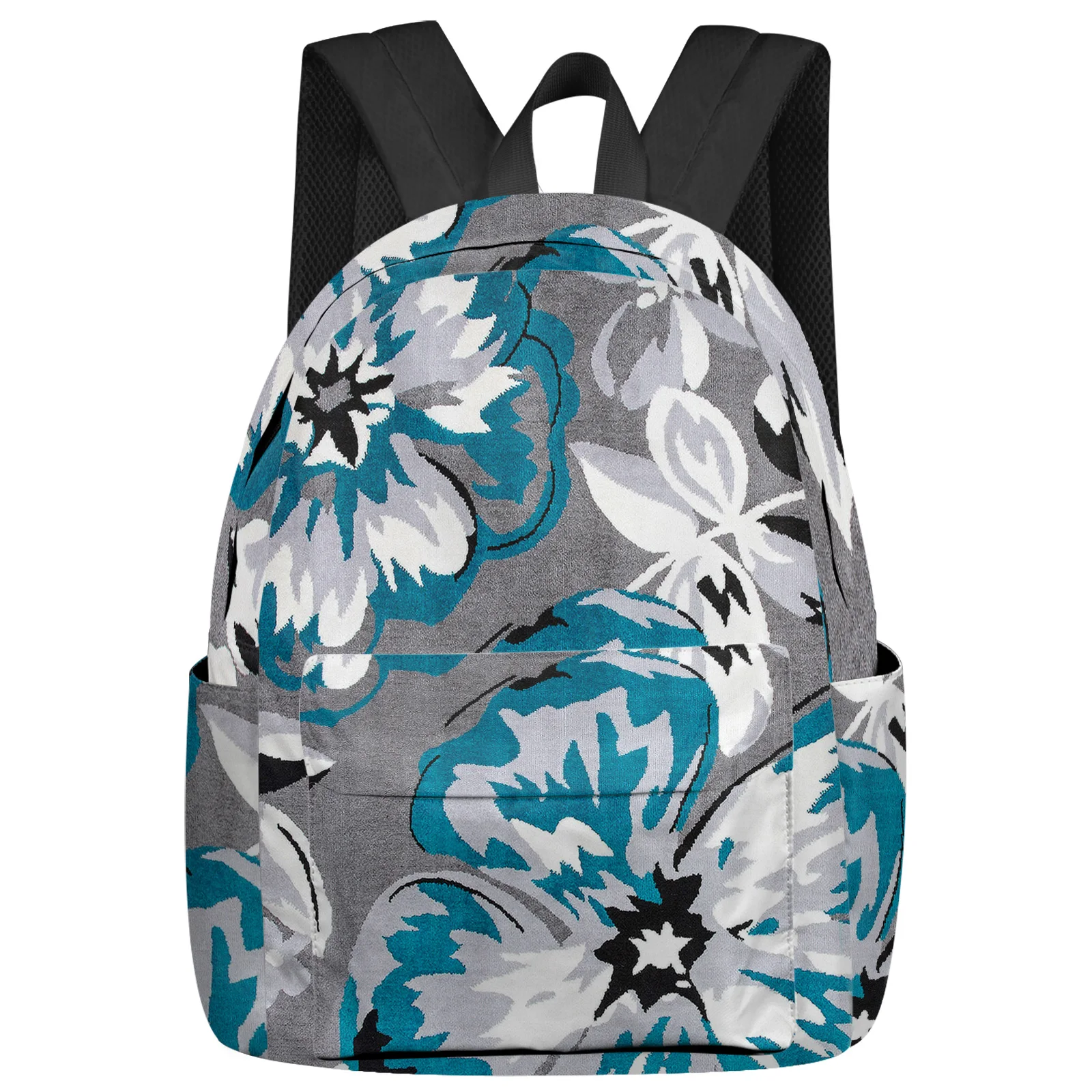 Текстурный рюкзак с цветочным рисунком, мужской и женский модный рюкзак для путешествий, студенческие школьные сумки большой емкости
