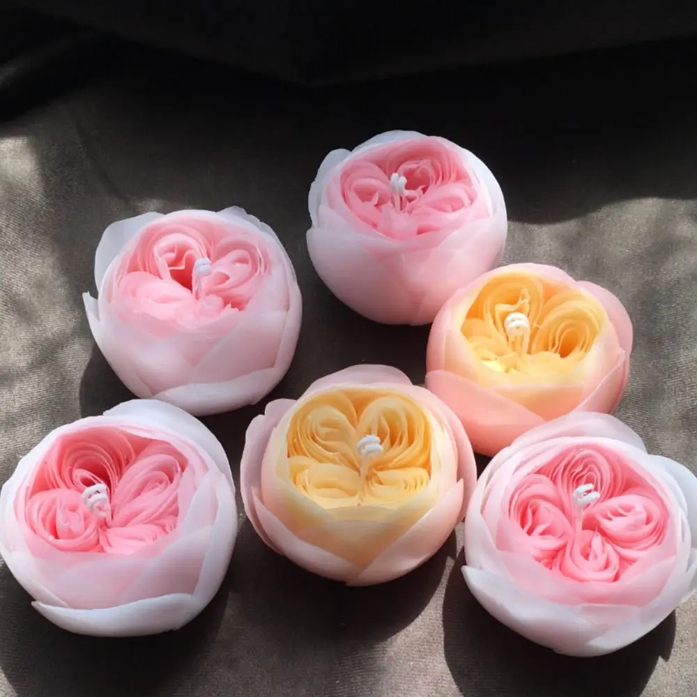 Удобные Свадебные сувениры Ароматерапия Форма для мыла Austin Rose Flower Candle Силиконовая форма Форма для цветов Форма для розовых свечей