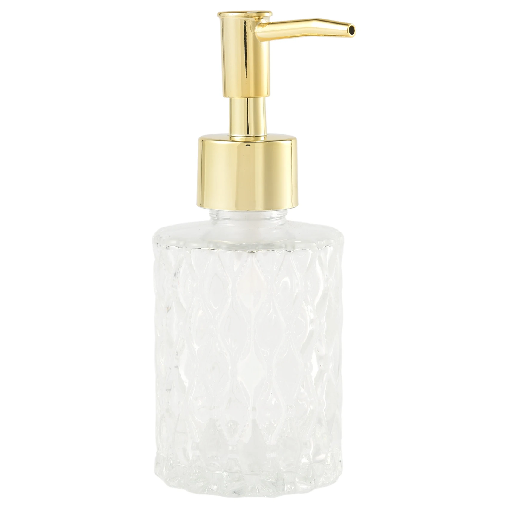 Универсальный Дозатор для мыла Mesa, легко моющийся Стеклянный дозатор для мыла, идеально подходящий для кухни и ванной комнаты (Золотой)
