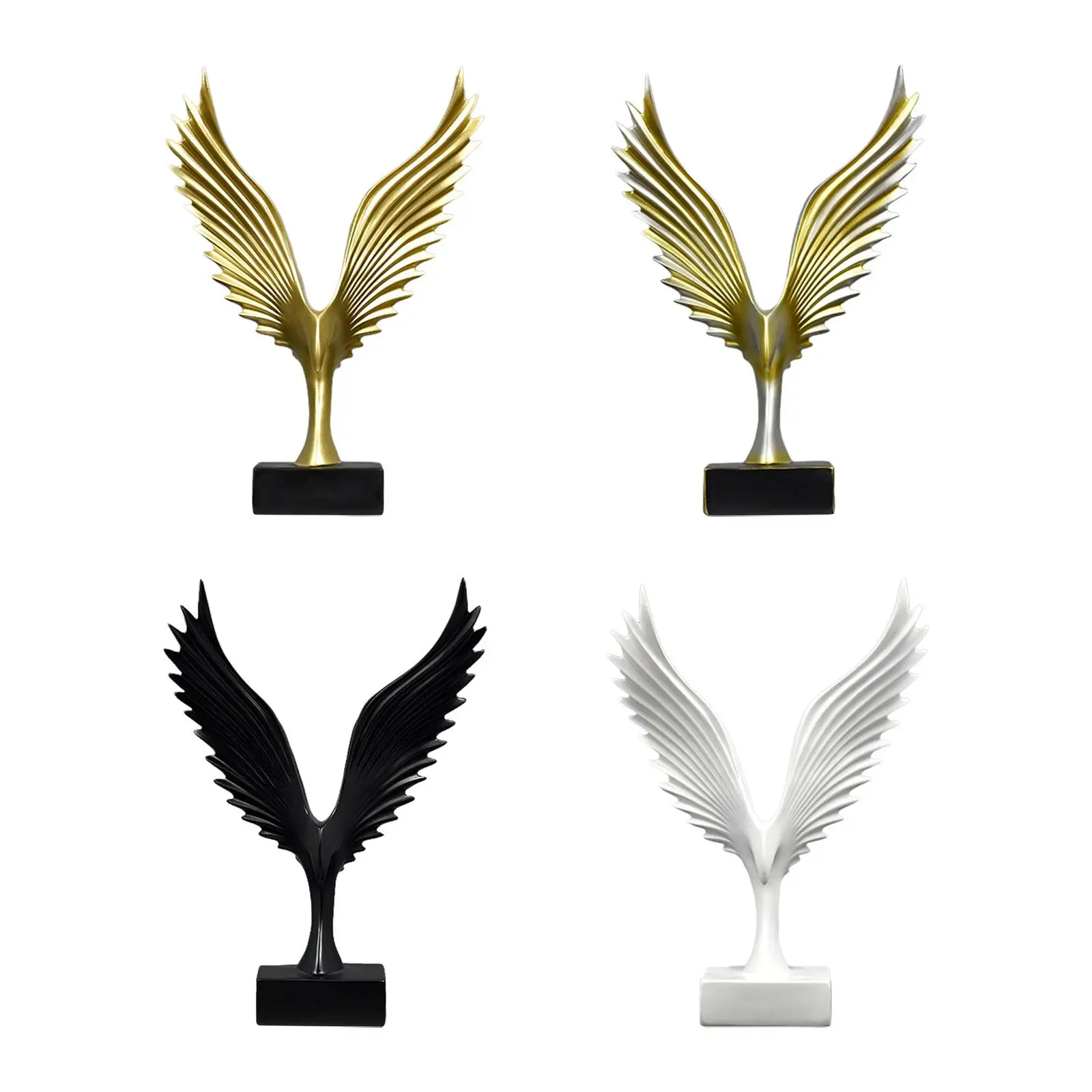 Фигурка из смолы с крыльями, скульптура птицы, стол для домашнего декора, статуя орла в прихожей