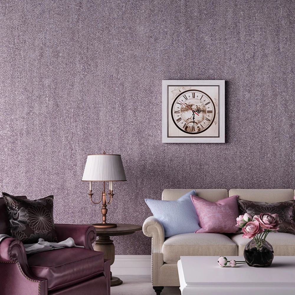 Фиолетовые обои фиолетовый современный простой сплошной цвет спальня гостиная столовая блестящий благородный фон обои для стен