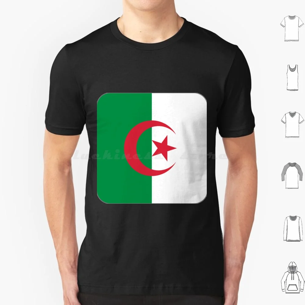 Флаг Алжира-Футболка С Флагом Алжира 6xl Хлопчатобумажная Крутая Футболка Алжирский Флаг Алжирский Флаг Алжирский Алжир Для Алжирской Алжирской мамы