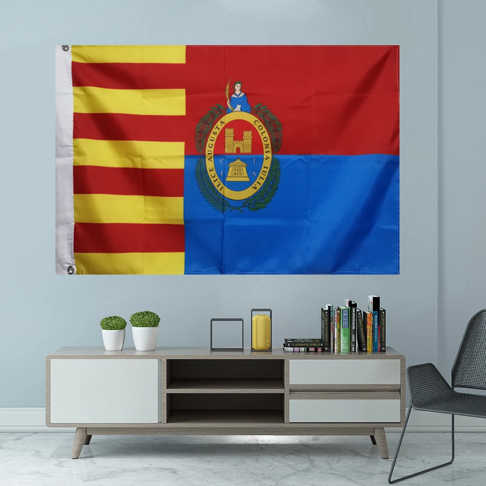 Флаг Испании с изображением Elx, Подвесной баннер с пользовательской печатью, Наружное украшение, Спортивная крышка из полиэстера, втулки для вала, 3X5 ФУТОВ, 90X150 см