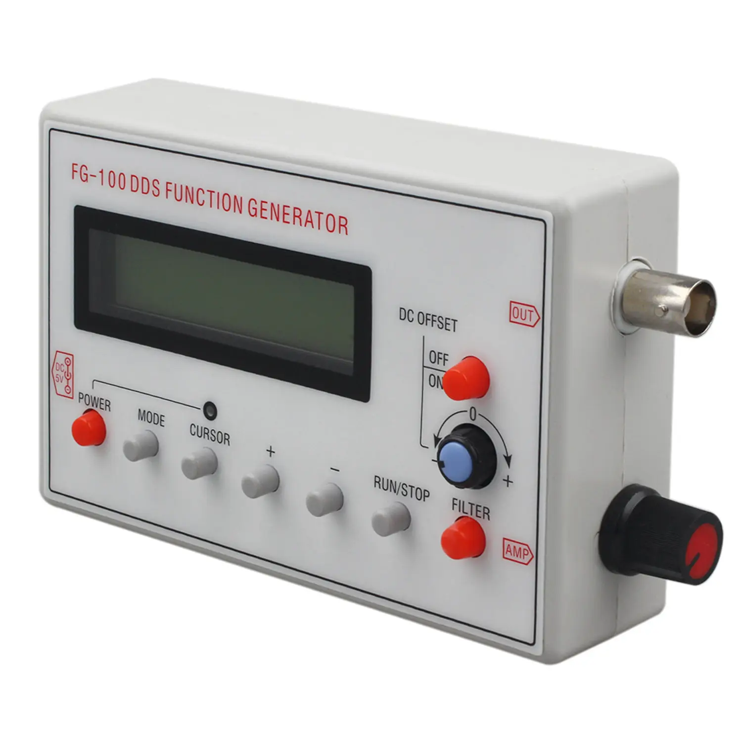 Функция FG-100 DDS Генератор сигналов Счетчик частоты 1 Гц - 500 кГц