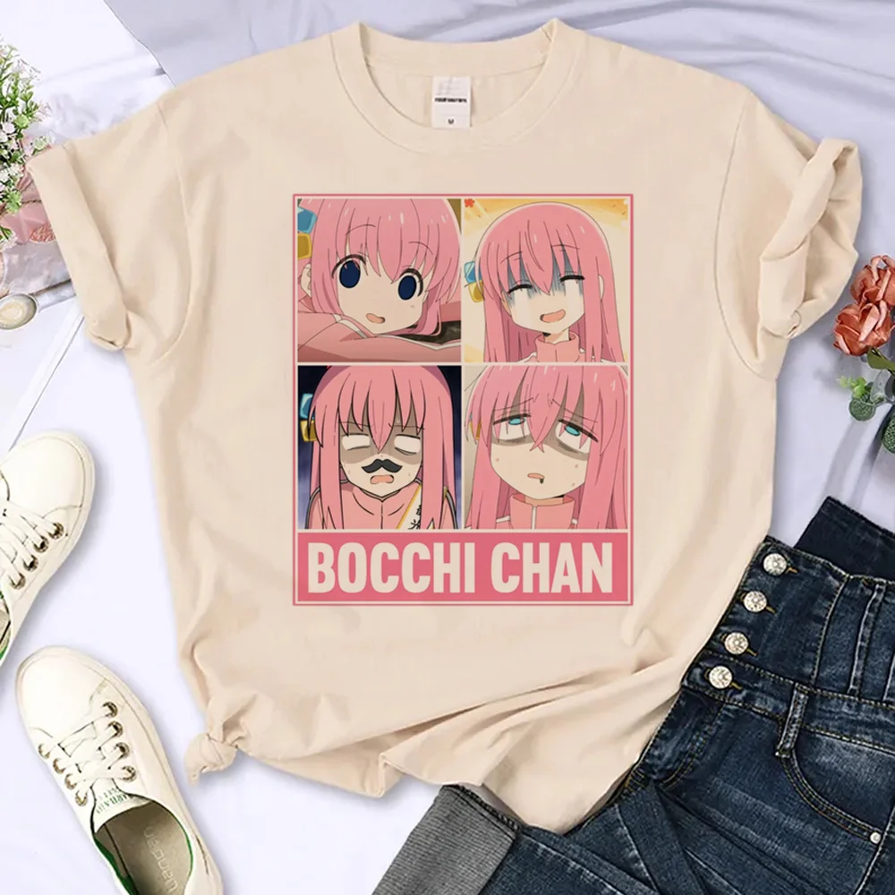 Футболка Bocchi the Rock женская уличная футболка женская манга одежда с японскими комиксами