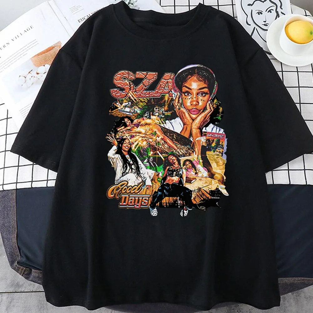 Футболка с альбомом Sza Sos Tour 2023, женские и мужские топы в стиле хип-хоп, лучший аксессуар для меломанов, футболка