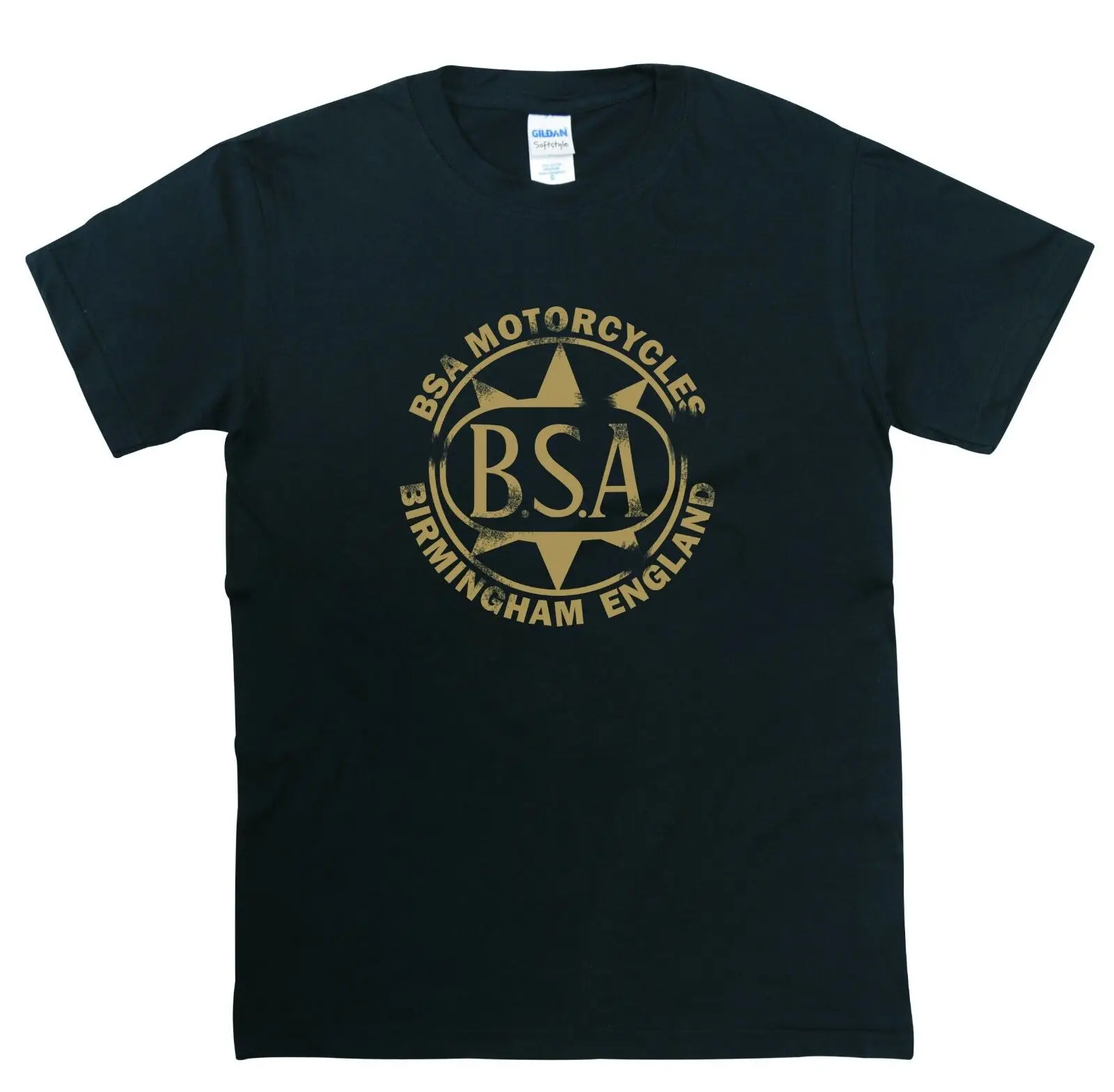 Футболка с логотипом BSA Gold Star с потертой отделкой в ретро-винтажном дизайне