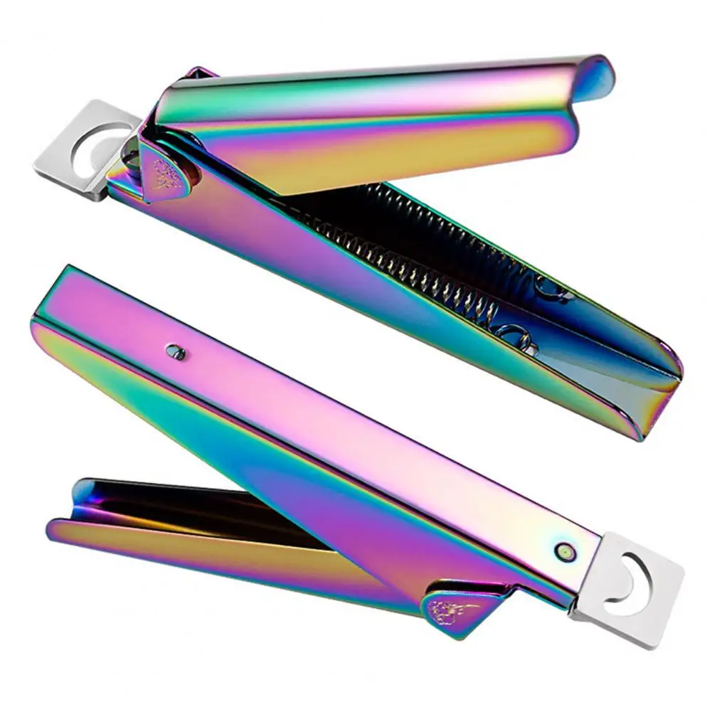 Цветные титановые французские U-образные ножницы, ножницы для накладных ногтей, ножницы для наращивания ногтей, кусачки для ногтей.