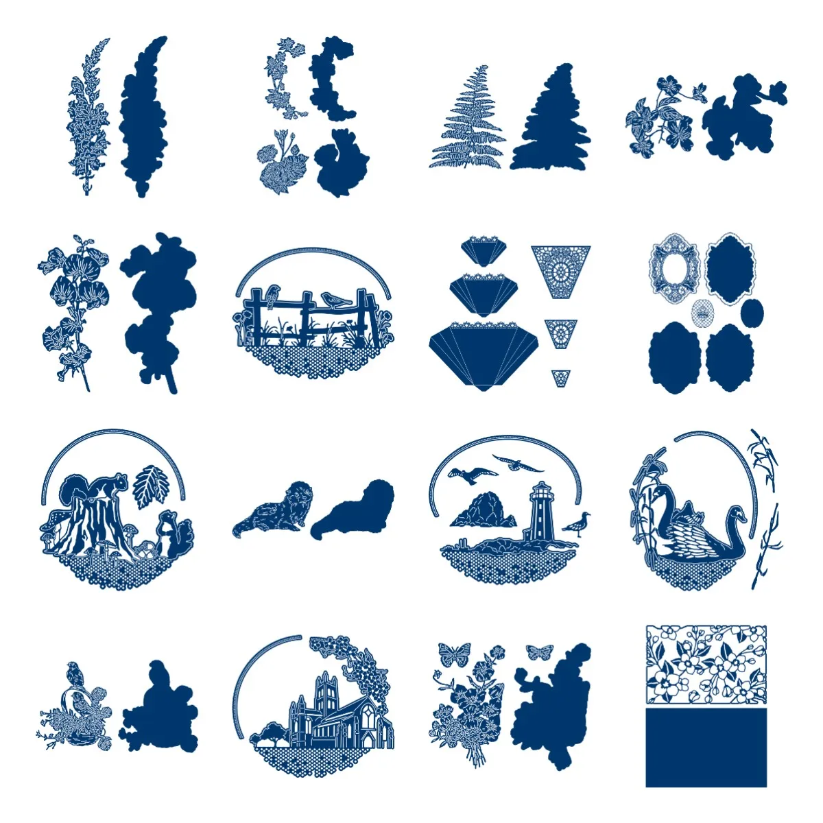 Цветок Дерево Животное Металлическая режущая матрица Альбом для вырезок из тисненой бумаги Альбом для открыток Трафареты для поделок, новые в 2021 году