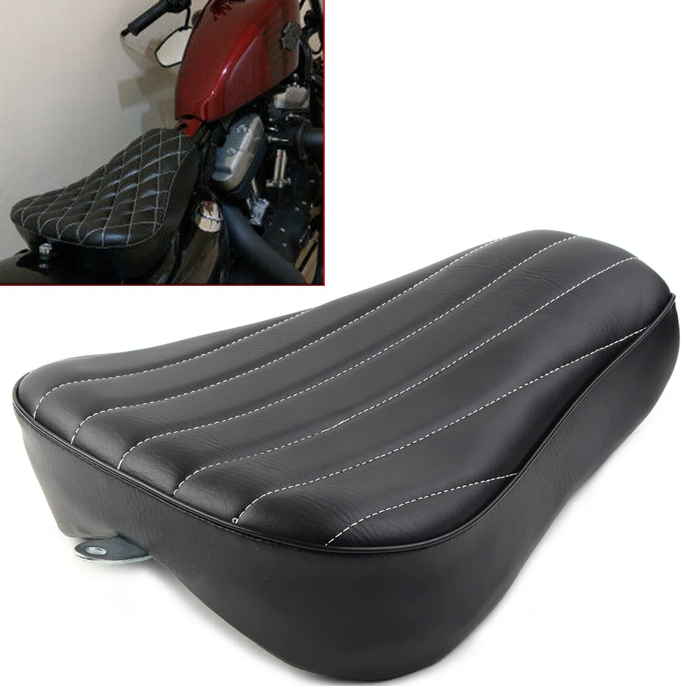 Чехол для подушки переднего водительского сиденья мотоцикла с вертикальной полосой для Harley Sportster XL883 XL1200 X48 72 2004-2019