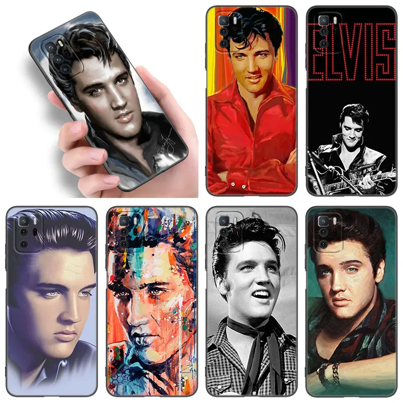 Чехол для телефона Elvis Presley Kiss Для Xiaomi Redmi Note 7 8 9 10 Lite 11 11E 11T 12 Pro 11S 4G 10T 5G 8T 9S 10S Мягкий Черный Чехол из ТПУ