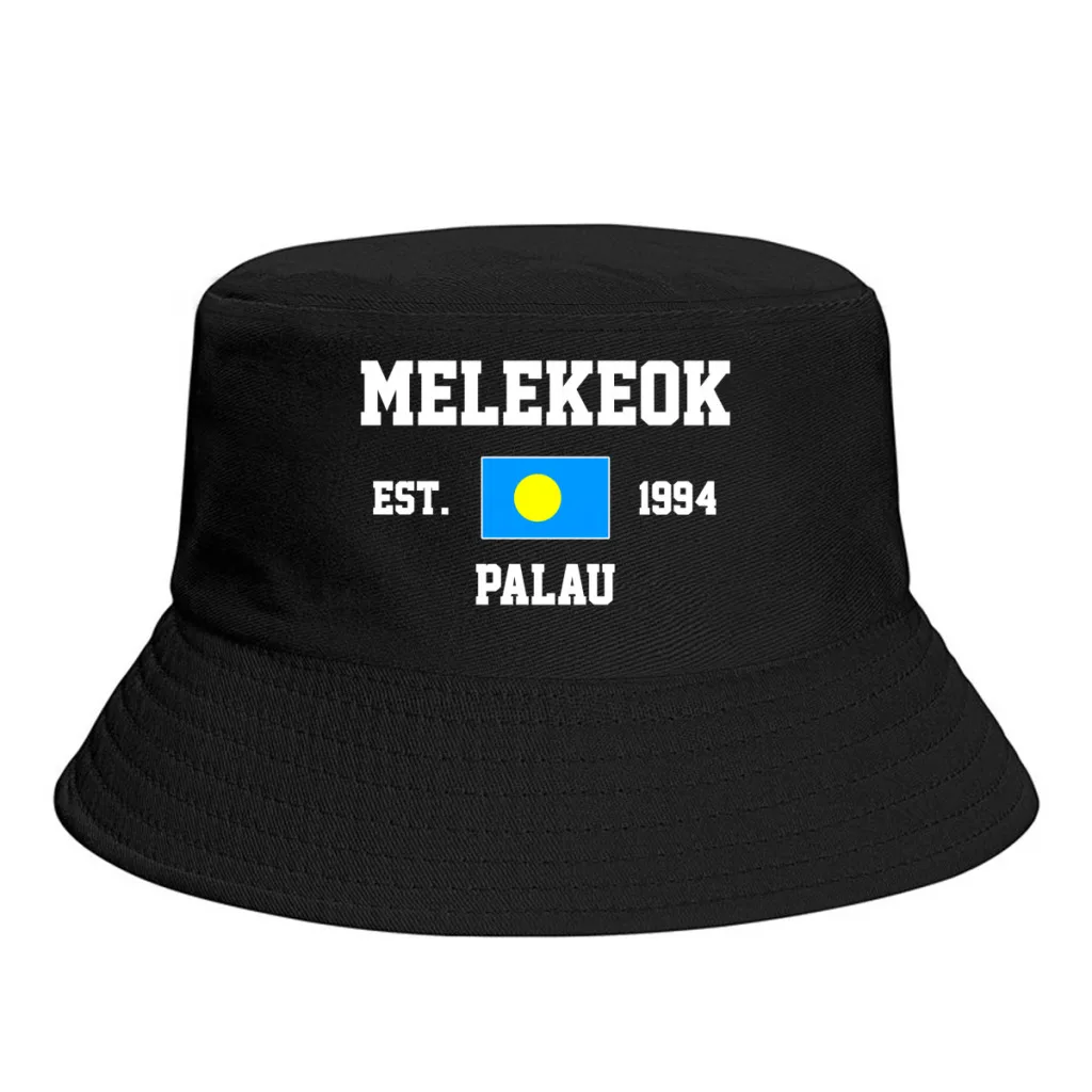 Шляпы-ведра Palau EST. 1994 Эмблема Melekeok, флаг, солнцезащитный козырек, летние рыбацкие кепки на открытом воздухе, рыболовная шляпа